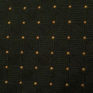 Brooks Brothers green and gold dot all silk tie